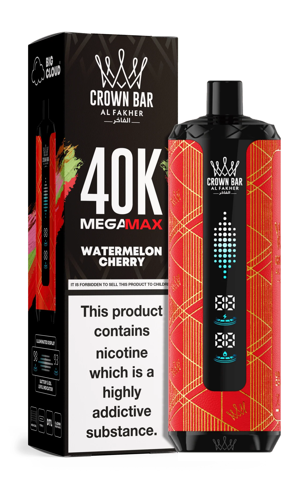 Al Fakher Crown Bar Mega Max 40000 Puffs Disposable Vape