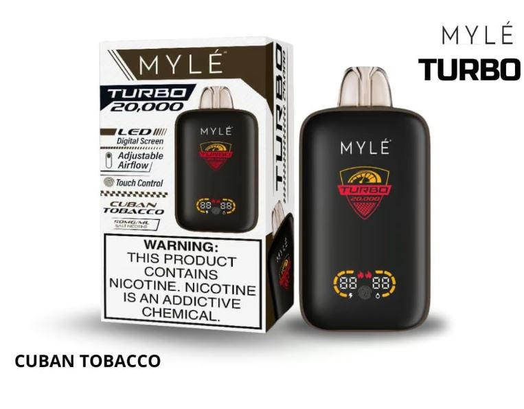 MYLE Turbo 20000 Puffs 50MG Disposable Vape - Image 3
