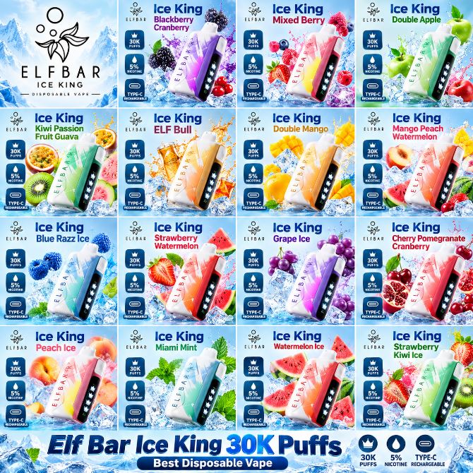 ELF BAR Ice King 30000 Puffs Ice Adjustable Disposable Vape In UAE